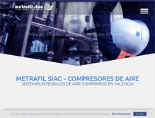 Tablet Screenshot of metrafil.com